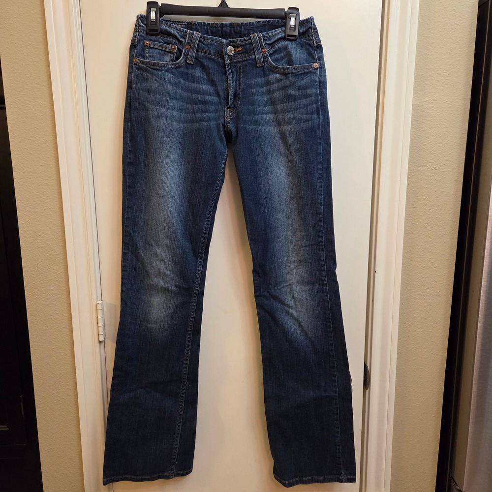 Lucky Brand Women Jeans Bootcut Blue Wash Denim Size 2 26 Made in USA